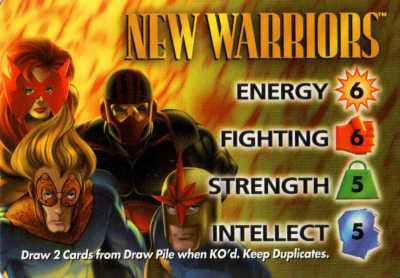 New Warriors 4-Grid Character Card